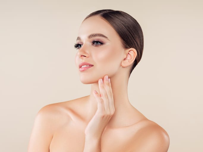 Woman with natural make-up